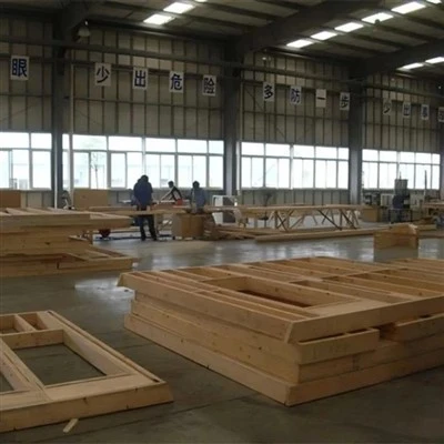 Vorgefertigte Außenwand aus Holz